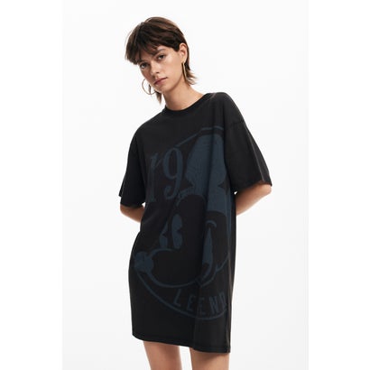 デシグアル Desigual 19-MICKEY ワンピースショートスリーブ (グレー/ブラック) デシグアル Desigual 19-MICKEY ワンピースショートスリーブ (グレー/ブラック)