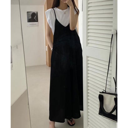 ミニミニストア miniministore サロペットワイドパンツ オールインワン (ブラック) ミニミニストア miniministore サロペットワイドパンツ オールインワン (ブラック)