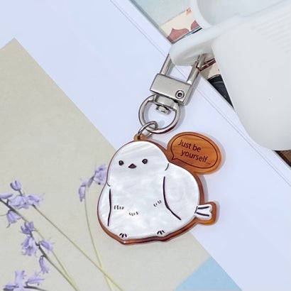 クークルトウキョウ kukulu_tokyo シマエナガ モチーフ チャーム （ホワイト系その他1）