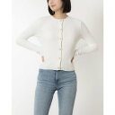 リナシメント RINASCIMENTO 金ボタンリブニットカーデ (Avorio Bianco)