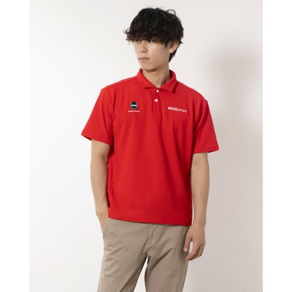 デサント DESCENTE メンズ 半袖機能ポロシャツ SUNSCREEN 鬼鹿の子 ポロシャツ DX-C2968AT (レッド)