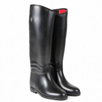 エクリベルタ EQULIBERTA 防水PVC ロングブーツ ふくらはぎ周り大（ブラック）