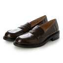 インターショシュール INTER-CHAUSSURES ベーシックレザーローファー (ダークブラウン)