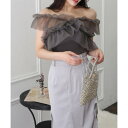 ロイヤルパーティー ROYAL PARTY 3wayフリルベアトップス (グレー)