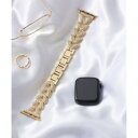 エモニーク emonique ステンレス製 Apple Watch Band スマートウォッチバンド【38/40/41/42/44/45/49mm対応】 (ゴー...