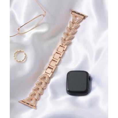 Mens - エモニーク emonique ステンレス製 Apple Watch Band スマートウォッチバンド【38/40/41/42/44/45/49mm対応】 （ピンクゴールド）