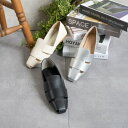 ファビーファビー FABBY FABBY. ベルトカッターシューズ (シルバー)(4)