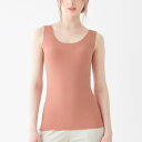 キレイラボ KIREILABO あったかインナー【Fitte Warm】裏起毛 柔らかく暖かい カップ付きタンクトップ 秋冬 (ミスティピーチ)