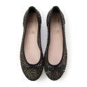 ラウナレアバレエ Launa lea ballet パナマラウンドトゥバレエシューズ(B1603A) (ブラックZ)(4)