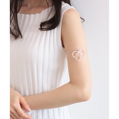 スリーフォータイム Three Four Time メタルラインアームレット (シルバー)