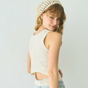 コカ coca バックオープンニットタンクトップ (Lt.beige)(4)