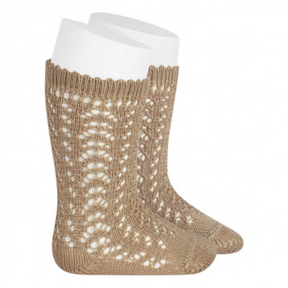 靴下 子供用 4～5歳 6～7歳 オープンワーク ニーソックス 卒業式 入学式 入園式