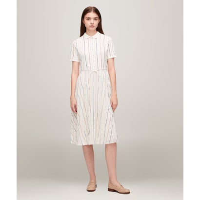 トミー ヒルフィガー TOMMY HILFIGER IM AF FLAG STP C-NK POLO DRS S （マルチ）