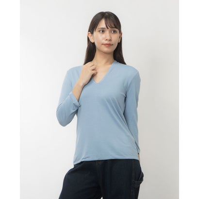 ホブズ HOBBS AIMEE PLAIN TOP (MUTED BLUE) ホブズ HOBBS AIMEE PLAIN TOP (MUTED BLUE)