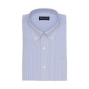 トーキョーシャツ TOKYO SHIRTS 形態安定 ボットーニボタンダウン 半袖 ワイシャツ (ブルー)(4)