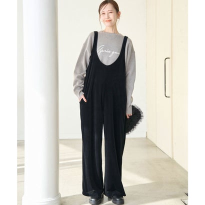 ロペピクニック ROPE' PICNIC ベロアロンパース (ブラック(01))