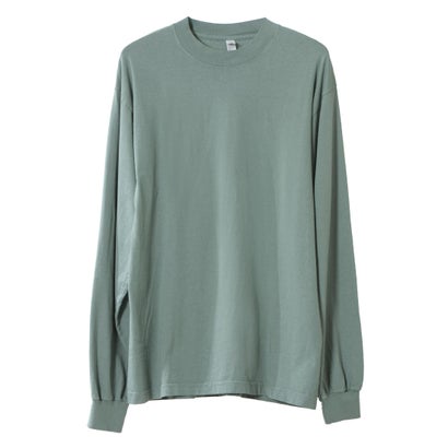 ロサンゼルスアパレル LOS ANGELES APPAREL 6.5OZ LONG SLEEVE GARMENT DYE CREW NECK T-SHIRT （AT/GREEN）