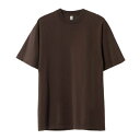 ロサンゼルスアパレル LOS ANGELES APPAREL 6.5OZ GARMENT DYE CREW NECK T-SHIRT (CHOCOLATE)