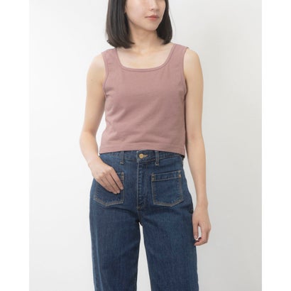 ロサンゼルスアパレル LOS ANGELES APPAREL GARMENT DYE CROP TANK (MAUVE)