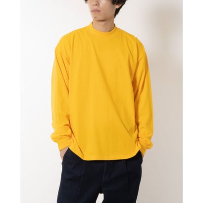 ロサンゼルスアパレル LOS ANGELES APPAREL LONG SLEEVE GARMENT DYE MOCKNECK T-SHIRT (GOLD)