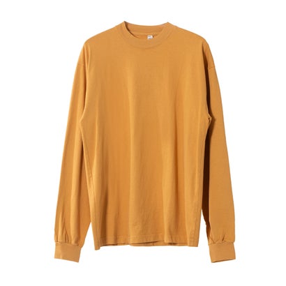 ロサンゼルスアパレル LOS ANGELES APPAREL LONG SLEEVE GARMENT DYE MOCKNECK T-SHIRT (MAPLE)