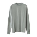 ロサンゼルスアパレル LOS ANGELES APPAREL LONG SLEEVE GARMENT DYE MOCKNECK T-SHIRT (EUCALYP...