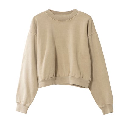 ロサンゼルスアパレル LOS ANGELES APPAREL 14 OZ GARMENT DYE HEAVY FLEECE CROPPED MOCK NECK ...