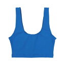 ロサンゼルスアパレル LOS ANGELES APPAREL COTTON SPANDEX TANK CROP TOP (BLUE)