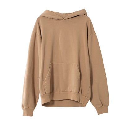 ロサンゼルスアパレル LOS ANGELES APPAREL GARMENT DYE 14OZ. HEAVY FLEECE HOODED PULLOVER SWEATSHIRT (KHAKI)
