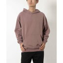 ロサンゼルスアパレル LOS ANGELES APPAREL GARMENT DYE 14OZ. HEAVY FLEECE HOODED PULLOVER SWEATSHIRT (MAUVE)