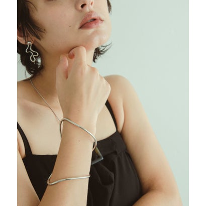 スリーフォータイム Three Four Time BIGフレームバングル (シルバー)