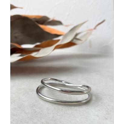 スリーフォータイム Three Four Time メタルラインダブルリング （シルバー）