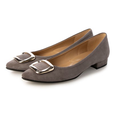 【本革 / 日本製】 バークレー BARCLAY ポインテッドトゥ バックルモチーフ カッターパンプス （GYS2）