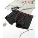 アンヴィル ANVIL 【ANVIL】アンダーウェア パンツ ボクサー 下着 ボクサーパンツ 伸縮性 プレゼント ギフト メンズ ロゴ ステッチ ブラック AN...