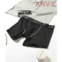 アンヴィル ANVIL 【ANVIL】アンダーウェア パンツ ボクサー 下着 ボクサーパンツ 伸縮性 プレゼント ギフト メンズ ロゴ ステッチ ブラック AN...