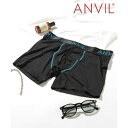 アンヴィル ANVIL 【ANVIL】アンダーウェア パンツ ボクサー 下着 ボクサーパンツ 伸縮性 プレゼント ギフト メンズ ロゴ ステッチ ブラック AN...