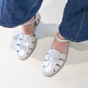 イング ing 【訳あり新品】【サスティナブル】レザーグルカサンダル (シルバー)