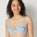 アモスタイル バイ トリンプ AMOSTYLE BY Triumph エアリーフィールブラ ハートブルームガーデン(C、Dカップ) AMST1479 WHU JX (ブルー)