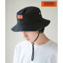 ユニバーサルオーバーオール UNIVERSAL OVERALL ハット 帽子 サファリハット ヴィンテージライク ユニセックス 2459ーUOD315SZ (BLK)