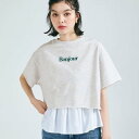 【WEB限定セール】コカ coca ミニ裏毛ロゴクロップドトップス (Lt.gray)