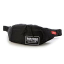 マンハッタンポーテージ Manhattan Portage Alleycat Waist Bag Embroidered Patch THRASHER (Bla...