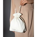 【SETUP7】SPECIAL PU DRAWSTRINGS BAG 巾着バッグ スマホショルダー ショルダーバッグ (WHT)