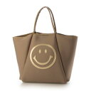 クーコ COOCO SMILY/ダイバー素材トートバッグ (ベージュ雑材)