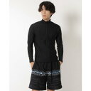 イグニオ IGNIO メンズ マリン ラッシュガード 長袖フルジップラッシュガード_UPF50+_接触冷感 IG-3S13614SSL (BK)