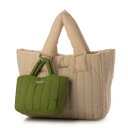 カシュカシュ cache cache 親子キルティング刺繍トートバッグ (BE)