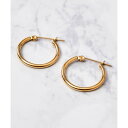 アドポーション ADPOSION ペア フープピアス (ゴールド)