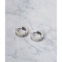 アドポーション ADPOSION カッティング フープピアス (シルバー系1)