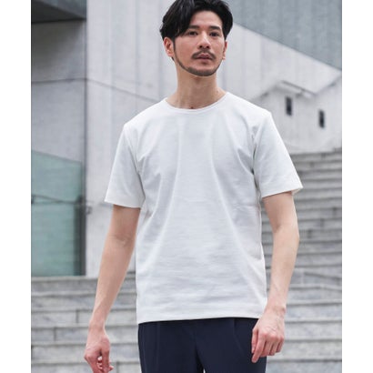 テットオム TETE HOMME メランジクルーネックTシャツ (ホワイト)