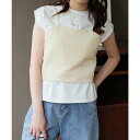 ガーリードール Girly Doll ビスチェキャミ+袖タックデザインTシャツ (アイボリー)