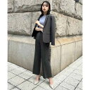 ルイルエブティック RUIRUE BOUTIQUE 選べる4タイプ洗えるベーシックビジネススーツパンツセット (Bセット/ダークグレー)